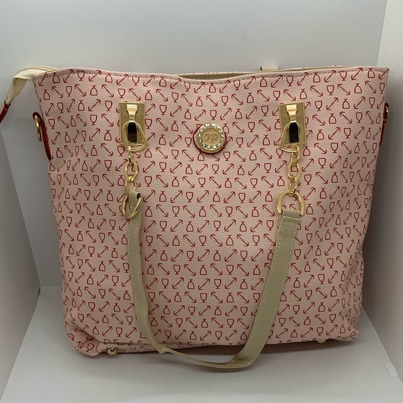 6 piece vegan leather beautiful pink bag set - Picture 12 of 16